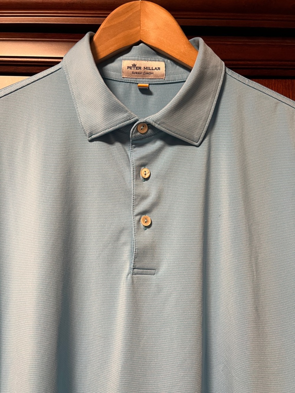 Like New Peter Millar Summer Comfort Stretch Light Blue Golf ⛳️ Tennis 🎾 Polo!